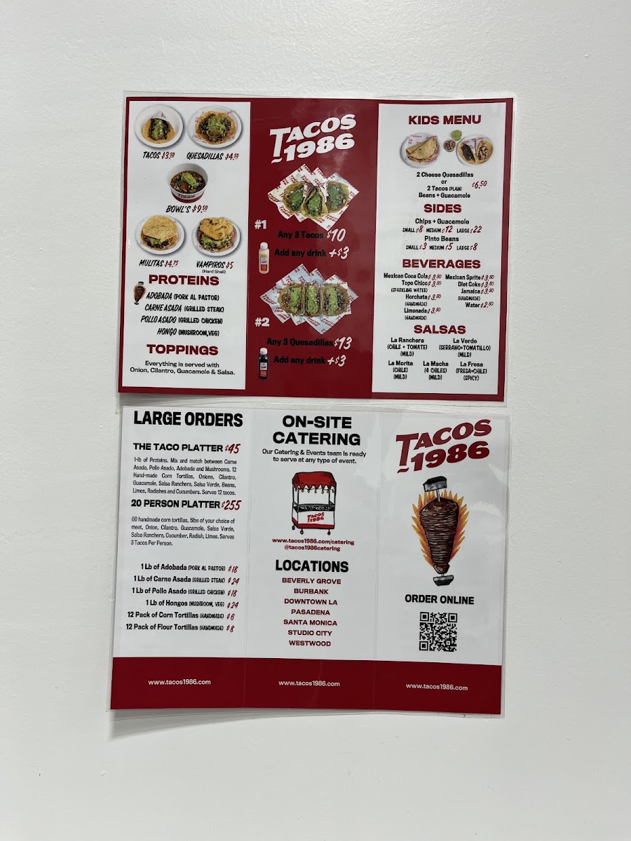 Tacos 1986 Menu - Image 2